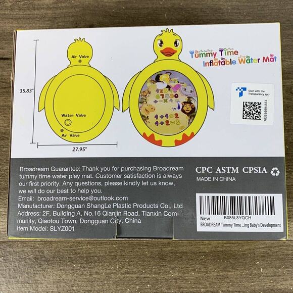 Tummy Time Water Play mat Baby & Toddlers Inflatable PVC Fun time Playmat Summer - Picture 10 of 12